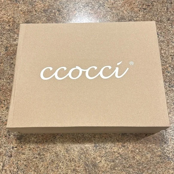 Ccocci Star Studded Western Booties Size 7 Taupe Pull On Pointed Toe Block Heel - Picture 11 of 13